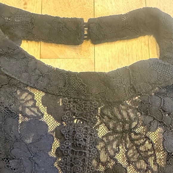 Forever 21 Black Whimsigoth Peplum Long Bishop Sleeve Mesh Top Size Small - Picture 7 of 15